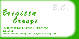 brigitta oroszi business card